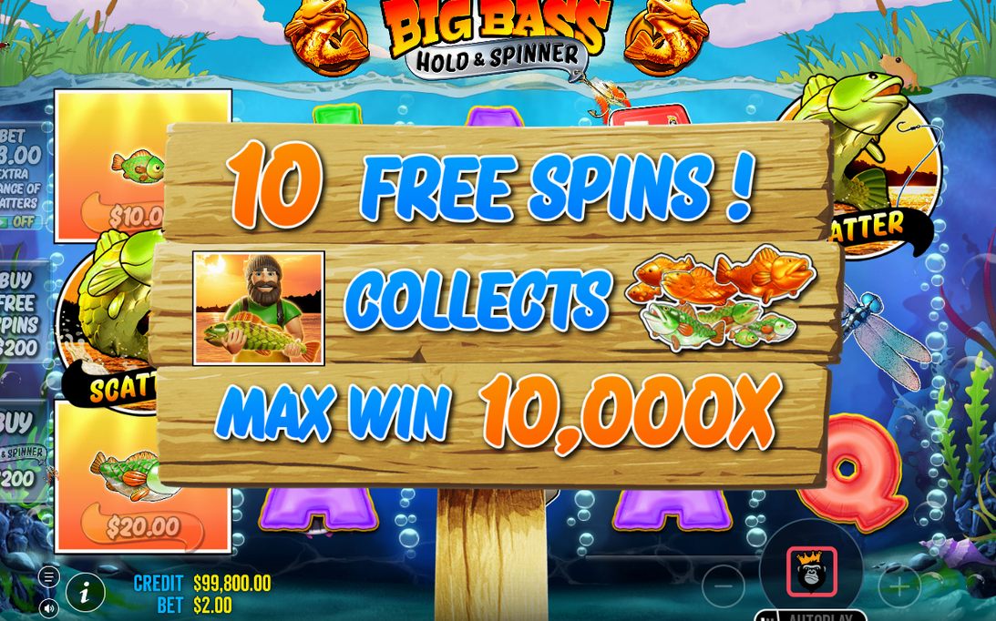 Free Spins: Fischer als Wild auf allen Walzen